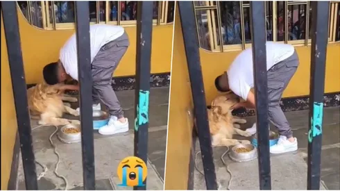 Durísimo: la despedida de jugador peruano y su perrito.