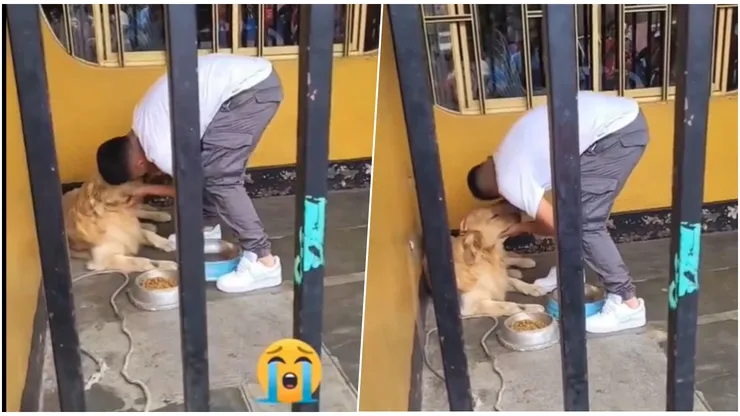 Durísimo: la despedida de jugador peruano y su perrito.