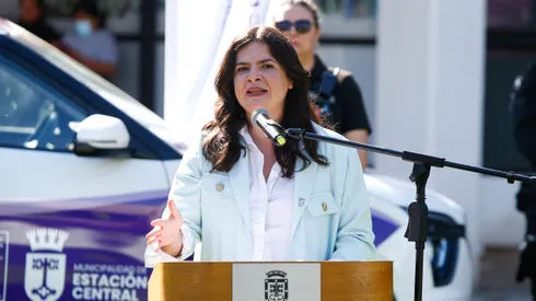 Santiago, 23 de noviembre de 2023 La ministra de la Mujer, Antonia Orellana; el subsecretario de Prevención del Delito, Eduardo Vergara y el alcalde de Estación Central, Felipe Muñoz, lideran el lanzamiento del plan “No estamos solas Edwin Navarro/Aton Chile