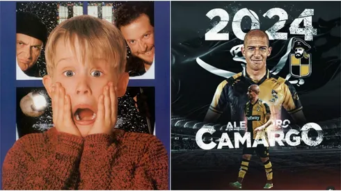 La creatividad de Coquimbo para presentar a Alejandro Camargo.