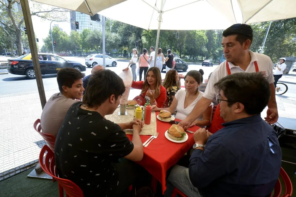 Restaurantes del centro de Santiago.