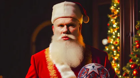 Erling Haaland sorprendió a sus seguidores con un brutal disfraz de Viejo Pascuero (Santa Claus o Papa Noel).