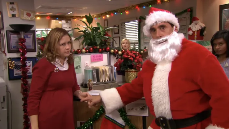¿Michael Scott como Santa Claus?