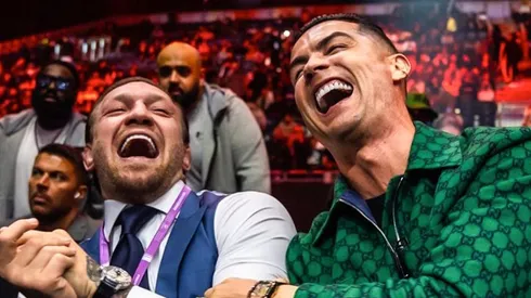 Connor McGregor y Cristiano Ronaldo se llevaron bien un rato... después el irlandés se hiperventiló.