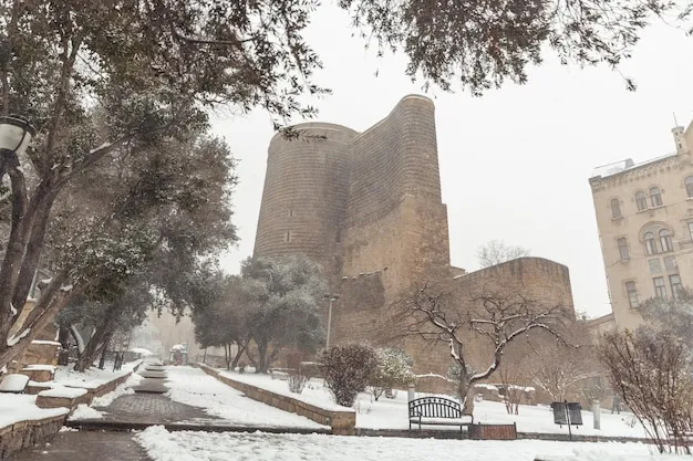 El invierno en Azerbaiyán suele ser bien duro