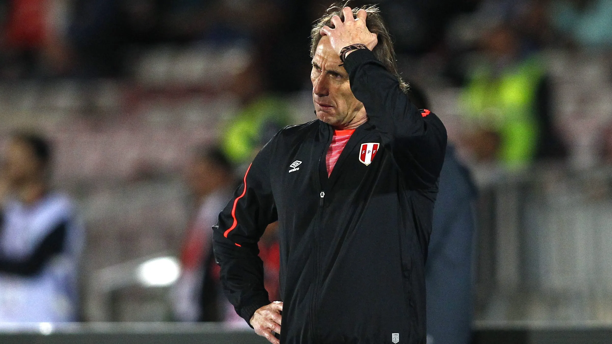 Ricardo Gareca en la selección de Perú. (Marcelo Hernandez/Photosport).
