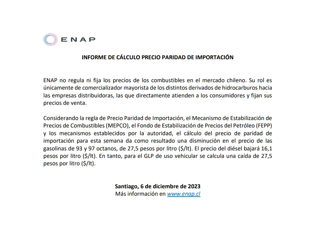 (Foto: Empresa Nacional del Petróleo)