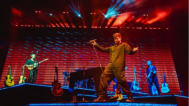 Pablo Alborán realizó un sensible concierto en Movistar Arena.