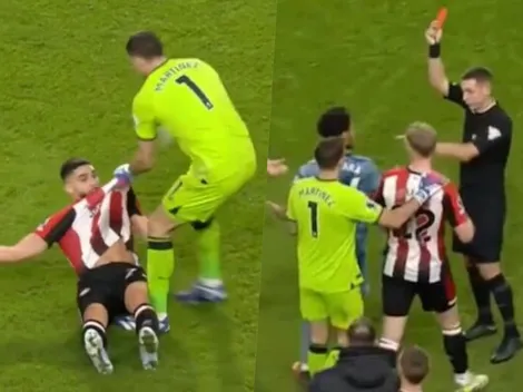 Increíble e insólita expulsión en la Premier tras show del Dibu