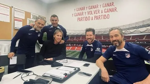 Ricardo Gareca visitó a Diego Simeone en el Atlético de Madrid.