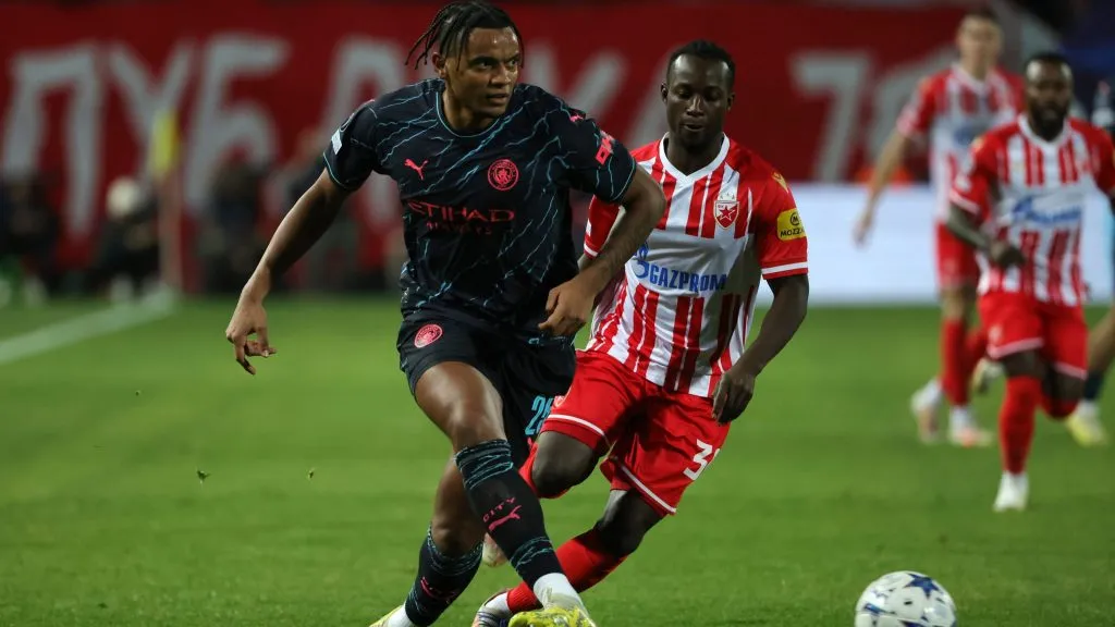 Manchester City derrotó al Estrella Roja sufriendo en el final. Foto: Getty Images.