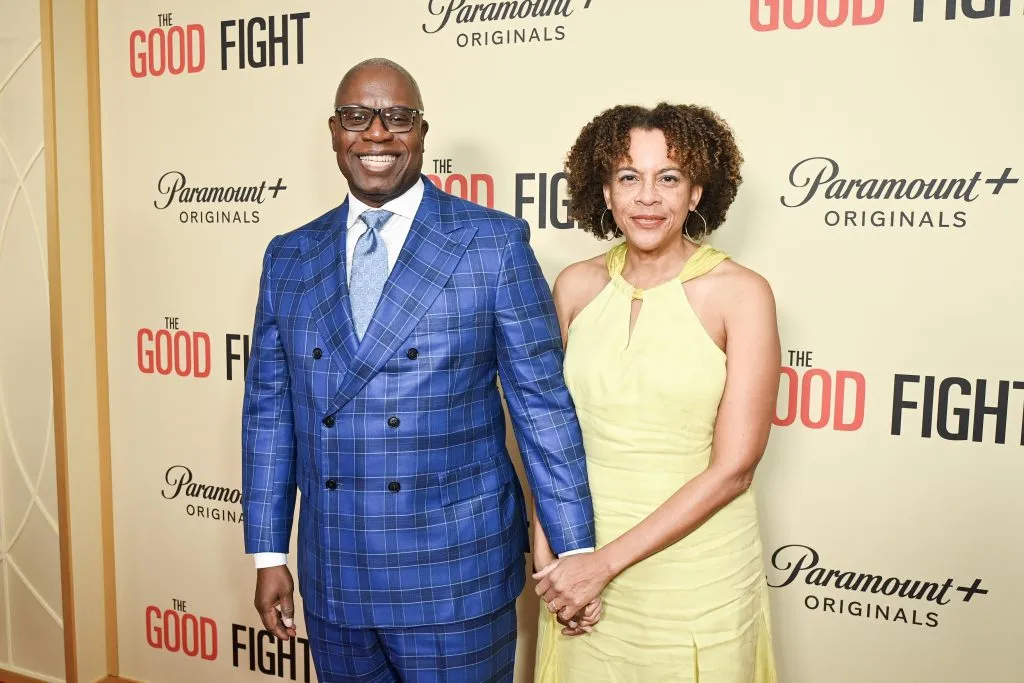 Andre Braugher en una premier en noviembre del 2022 de la serie The Good Fight, en compañía de su esposa y también actriz Ami Brabson. Foto: Getty