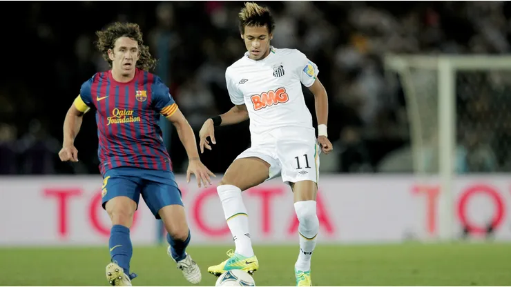 Neymar se lució en sus inicios en el Santos jugando con el '11'.