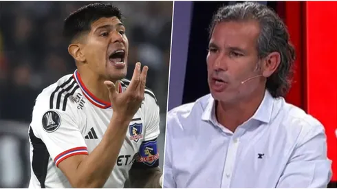 Dante Poli cruza a Esteban Pavez.