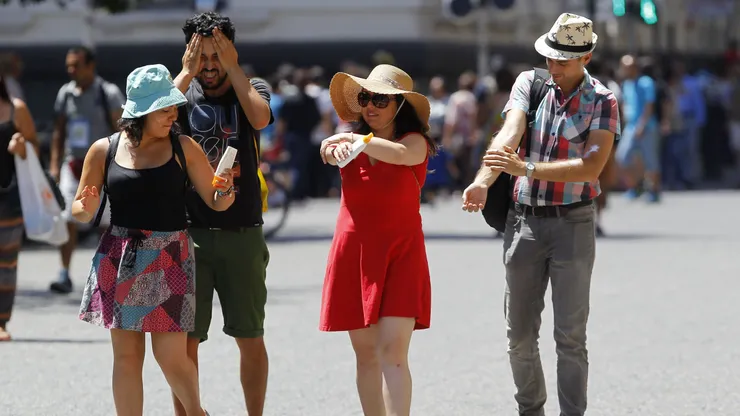 Calor extremo en Santiago