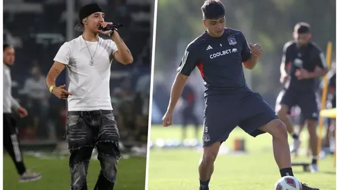 El músico urbano compartió con algunos jugadores de Colo Colo.