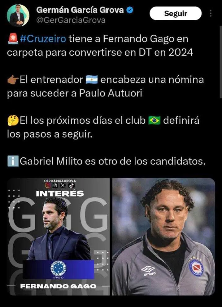 La información que inquieta a la U desde Brasil (@GerGarciaGrova)