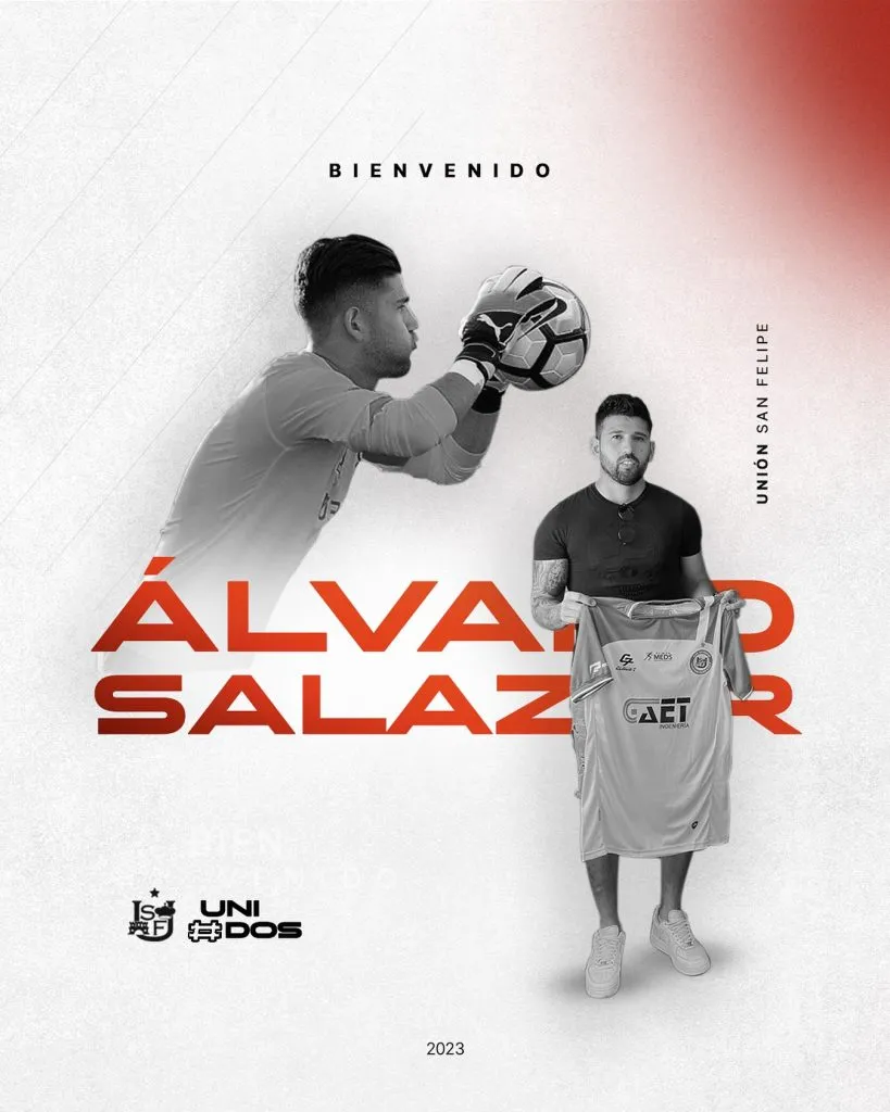 Álavaro Salazar fichó en Unión San Felipe. Imagen: Unión San Felipe.