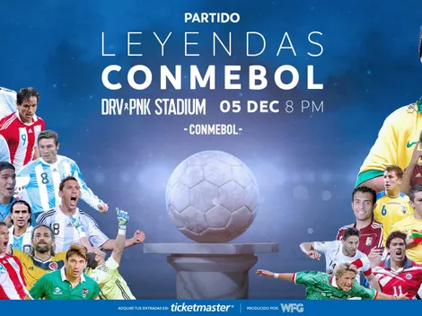 ¿A qué hora es el Partido de Leyendas de la Conmebol?