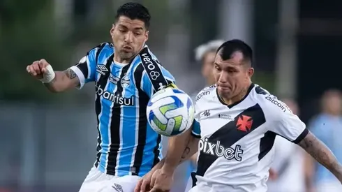 Gary Medel y Luis Suárez en la primera rueda del Brasileirao