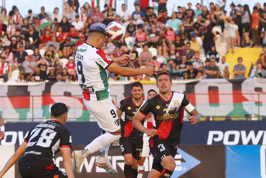 Palestino salta alto en la tabla de posiciones para meterse en las copas internacionales. Foto: Sebastian Cisternas/Photosport