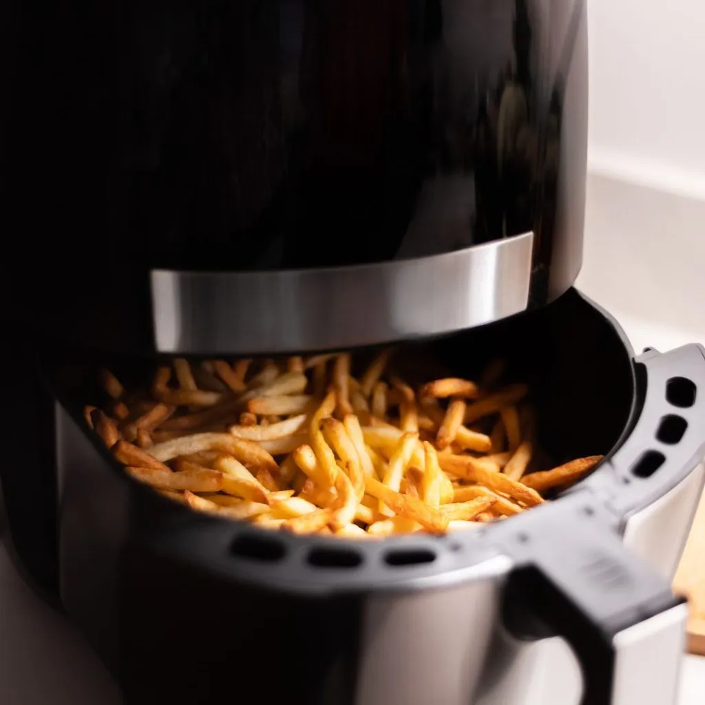 Papas fritas en freidora de aire