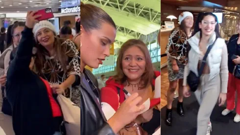 Así fue el recibimiento de las finalistas.