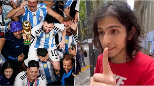 Youtuber argentino pide devolver la Copa del Mundo por "robo".