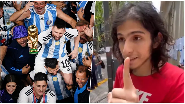 Youtuber argentino pide devolver la Copa del Mundo por "robo".