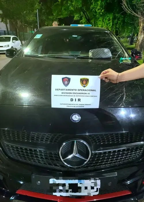 El auto incautado de Ricardo Centurión. | Foto: Infobae.