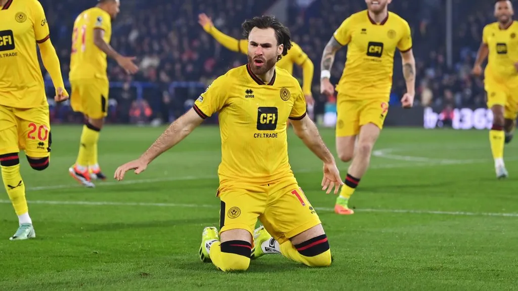 El buen rendimiento de Ben Brereton en el Sheffield United es una buena noticia para la selección chilena. | Foto: Getty Images.