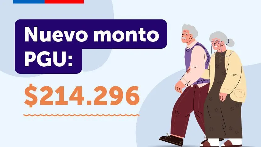 Conoce desde qué fecha aumentará el pago de la PGU en Chile.