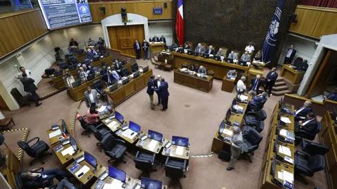 Valparaiso, 1 de marzo de 2023. Vista general de la sesion del Senado. Raul Zamora/Aton Chile