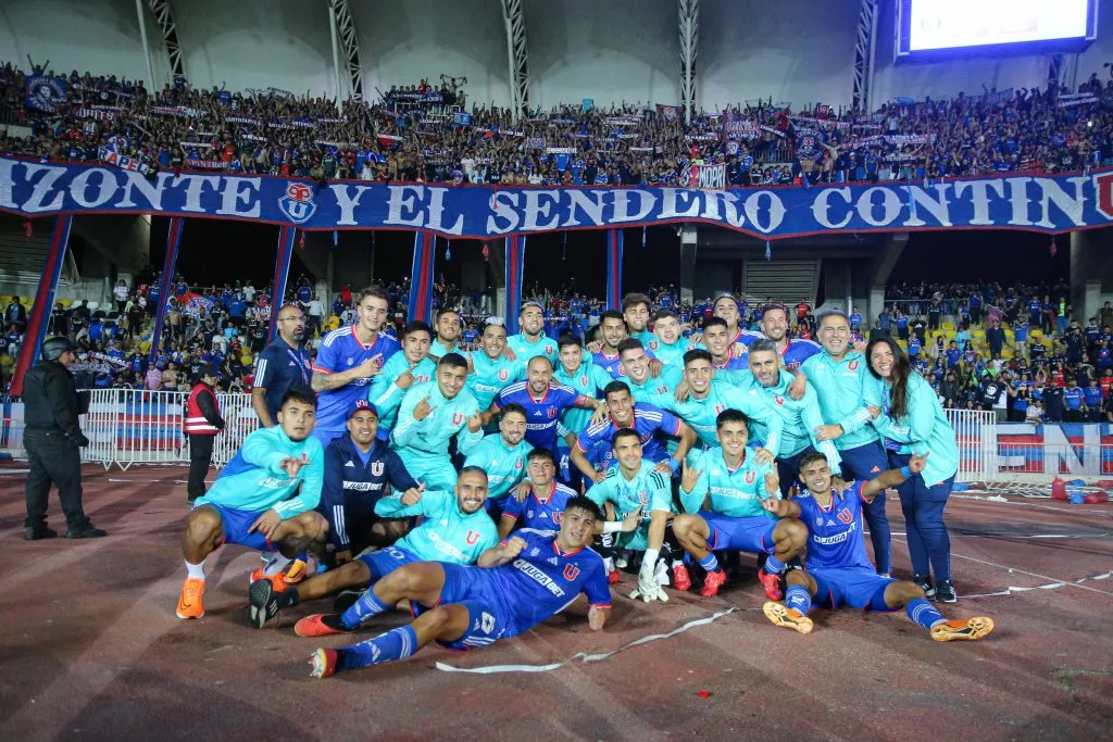 Los azules festejaron en el clásico ante la UC. FOTO: JORGE DIAZ/AGENCIA VS