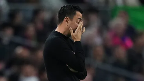 Xavi Hernández dirigiendo en el Barcelona vs. Girona