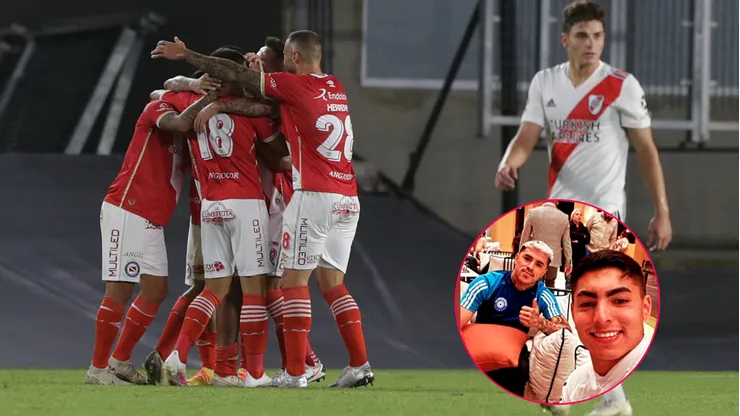 Jordhy Thompson mostró una foto con un compañero argentino que alguna vez le anotó un golazo a River Plate.