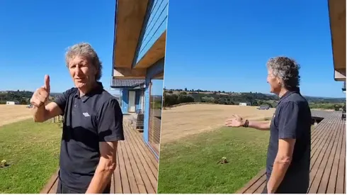 Morón disfrutando el paisaje en Chiloé