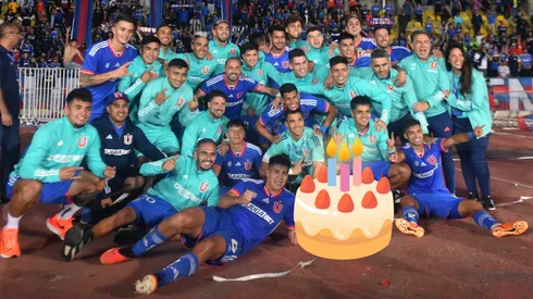 La U es puros festejos en la pretemporada: saca torta para sus cumpleañeros.