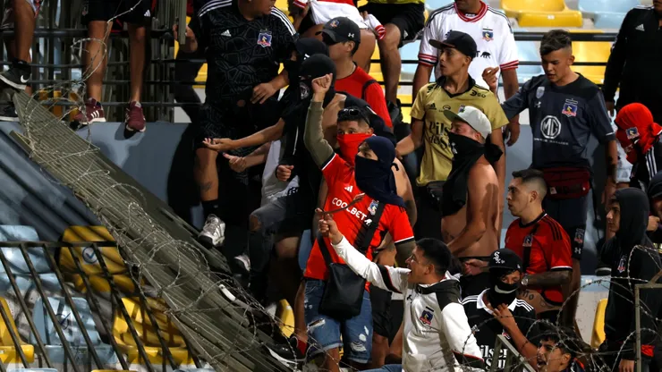 A ellos no los queremos en un estadio de fútbol (Photosport)