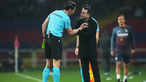 Xavi utilizó las cámaras de TV para criticar la labor de José Luis Munuera.