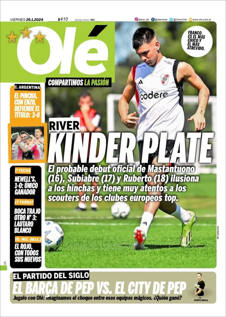 Captura Diario Olé.