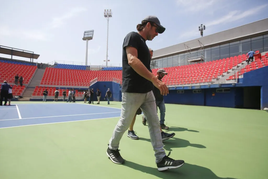 Massú habló desde la nueva cancha del Court Central del Estadio Nacional | Photosport