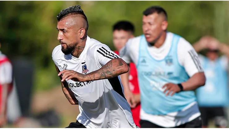 Vidal ya está entrenando como uno más en el Cacique.