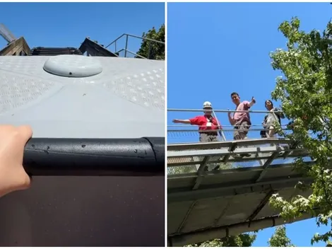 Video: Se quedaron atrapados en juego de Fantasilandia