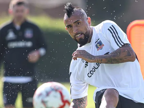 ¡Máquina! Vidal llega más temprano a entrenar solo en Colo Colo