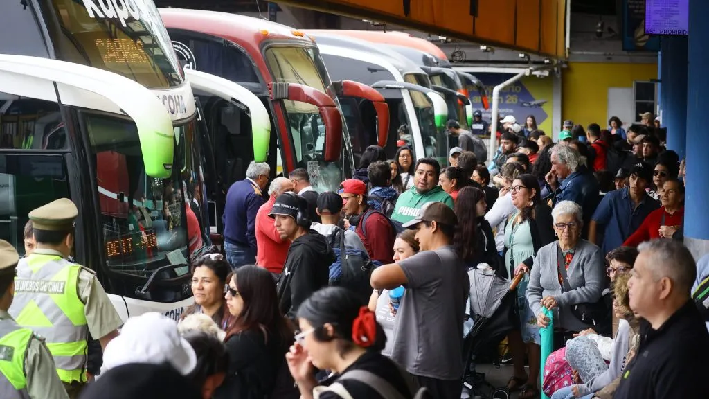 Buses de Santiago.