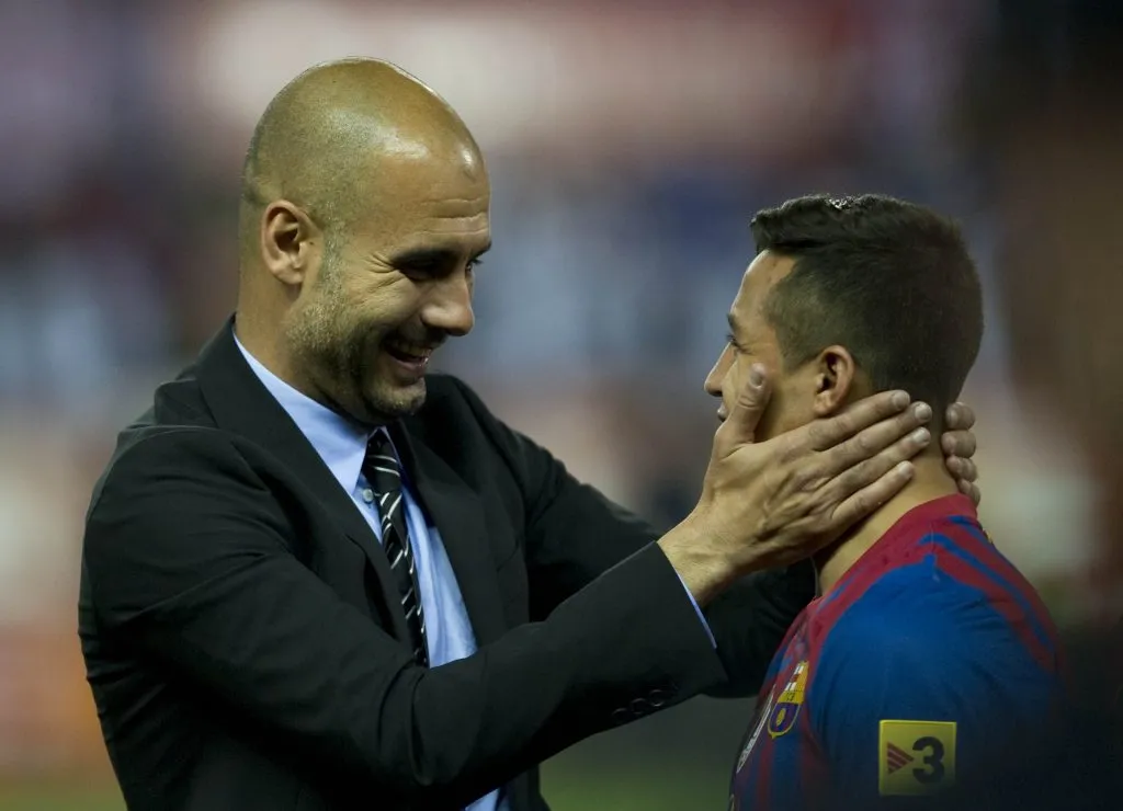 Pep Guardiola tenía muy bien considerado a Alexis Sánchez. (JOAN MONFORT/PHOTOSPORT).
