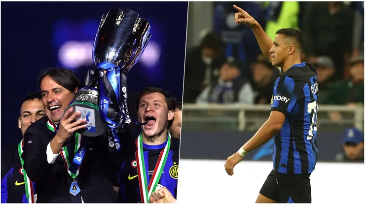 Simone Inzaghi le rinde pleitesía a Alexis Sánchez tras ganar la Supercopa de Italia.