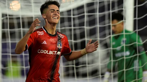 Diego Plaza dejó fluir su emoción tras anotar su primer gol con Colo Colo.