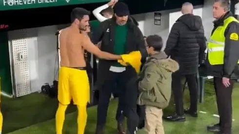 Claudio Bravo no pudo jugar pero igual aprovechó el partido del Betis con Barcelona para reunirse con Ilkay Gündogan.